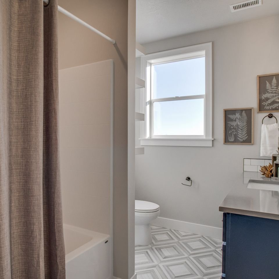 White and Gray Bathroom Featured Remodeling and Additions in Middleton, ID